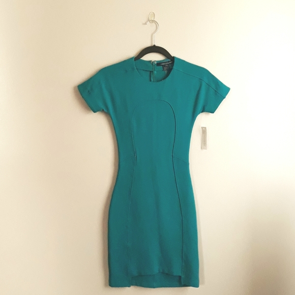 Teal Ponte Dress - Picture 2 of 7